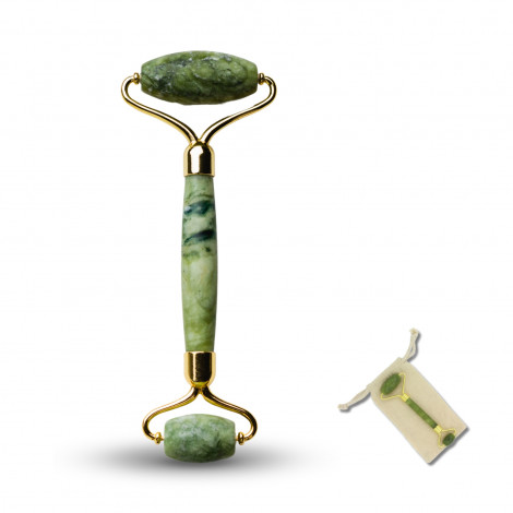 Green Jade Face Roller - Massageroller Gesichtsroller grüner Jade