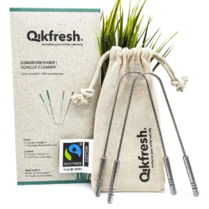Zungenreiniger | Edelstahl (2er Packung) Qikfresh®